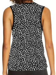 Leopard Print Sleeveless Tank Top for Summer