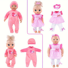10 Sets of Clothes for 10-14 Inch Dolls, Dolls Not Included