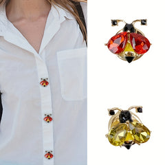 2pcs Insect Shirt Decorative Buttons for Men and Women