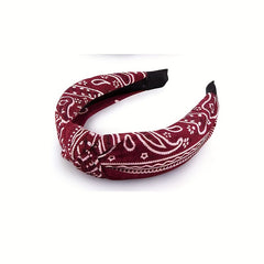Bohemian Style Yoga Sports Headband Sweat Absorb Sweatband Elastic Headband