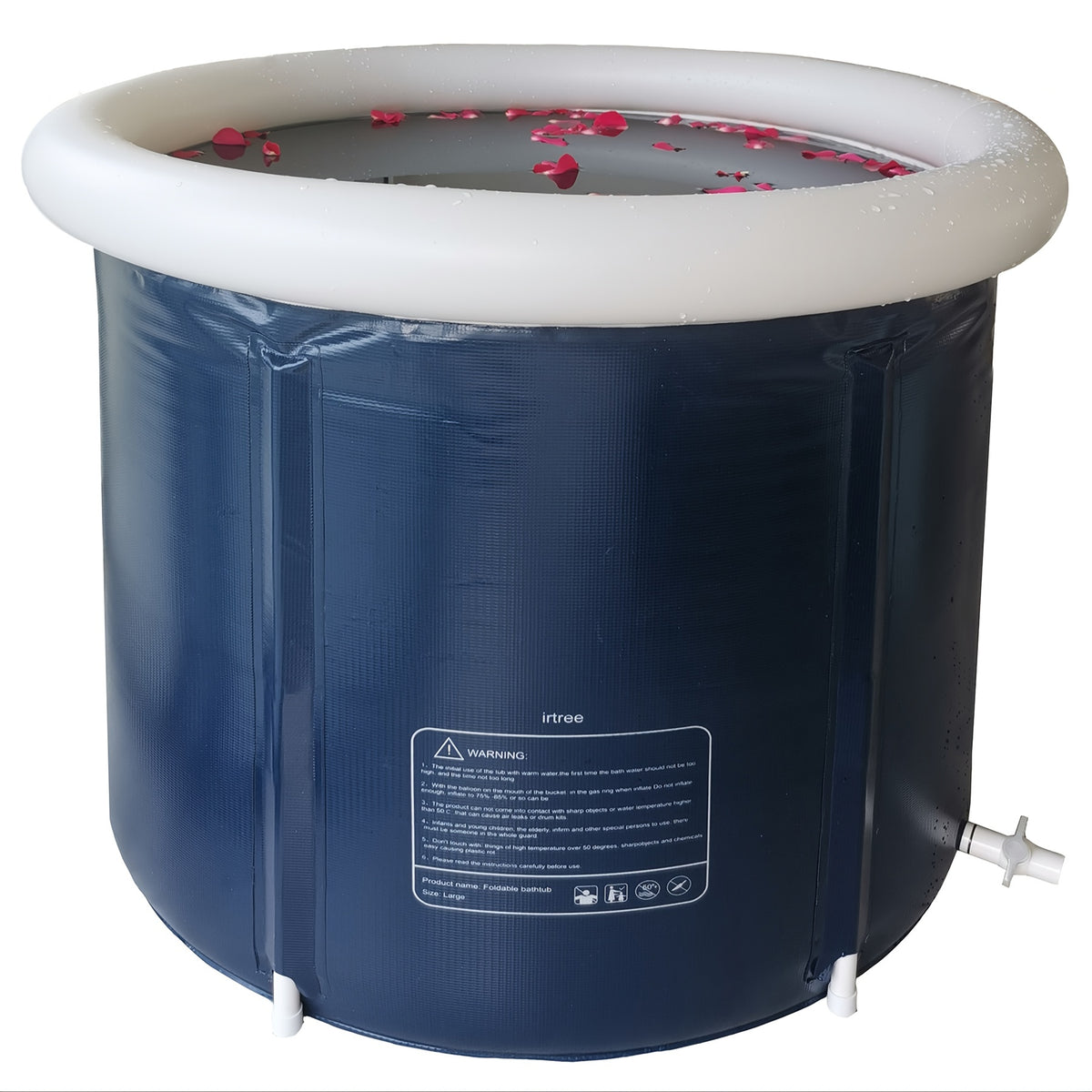 Portable Inflatable Bathtub Folding Tub Shower Ice Bath for Camping