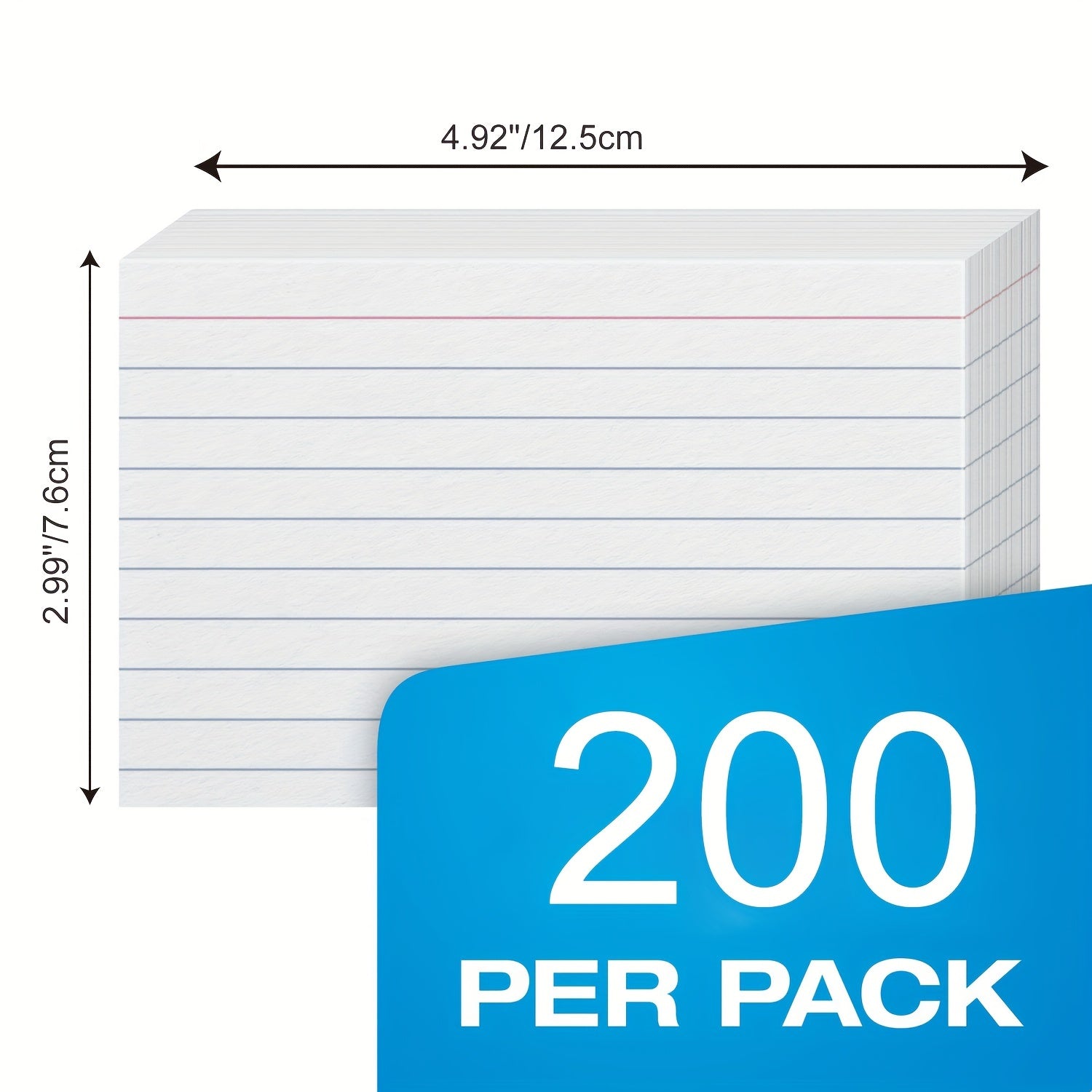 Ruled Index Cards 7 X 12 200 Pack Notecards