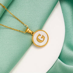1 Pc 26 Alphabet Pendant Stainless Steel Chain Men Women Hip Hop Jewelry