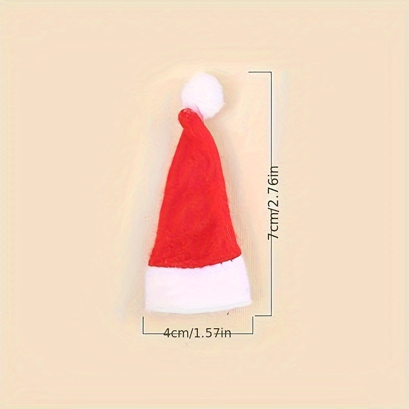 Christmas Hat Lollipop Design Non-woven Small Hat for Home Holiday Party Decor