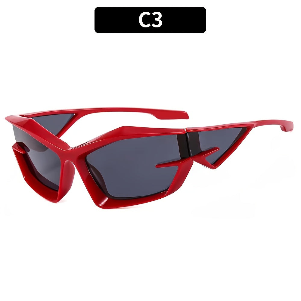 Futuristic Irregular Shape Tech Sunglasses