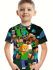 Kids Building Block Graphic T-shirt