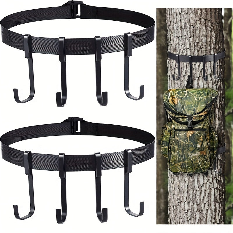 Outdoor Tree Rack with Durable Hooks for Archery Camping