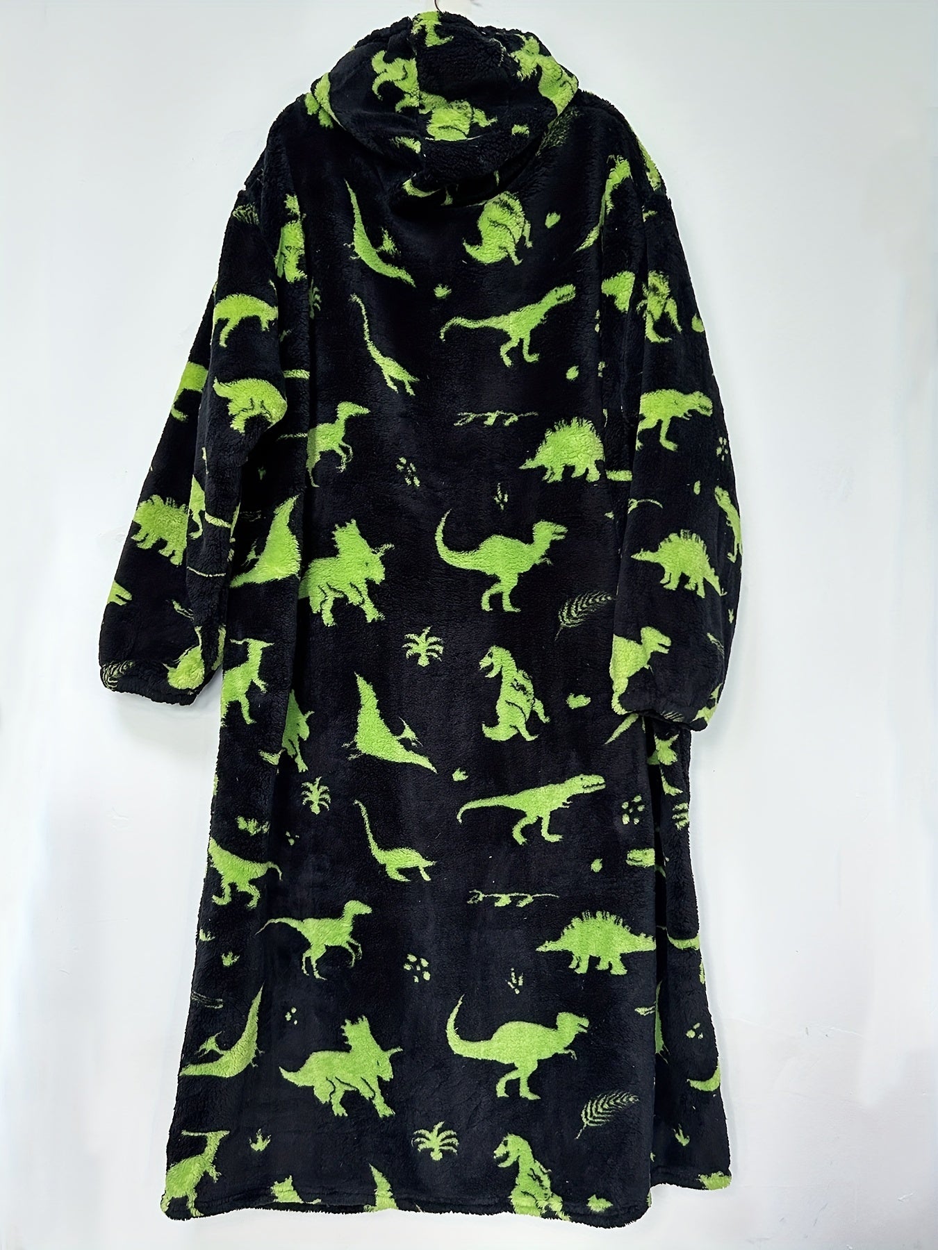  Polar Bear Flannel Nightgown Fleece Hooded Blanket