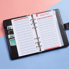 A6 Expense Tracker Paper 6 Loops Money Tracker Cash Envelope Binder Insert