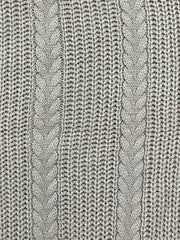  Solid Cable Long Sleeve Open Front Knit Cardigan
