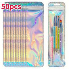 50pcs Translucent Plastic Ziplock Bags for Beauty and Acne Tools