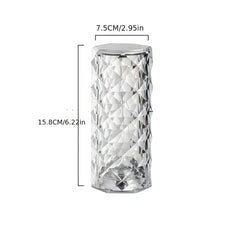 Remote Control Touch Crystal Table Lamp RGB Bedroom Balcony USB Charging Lamp