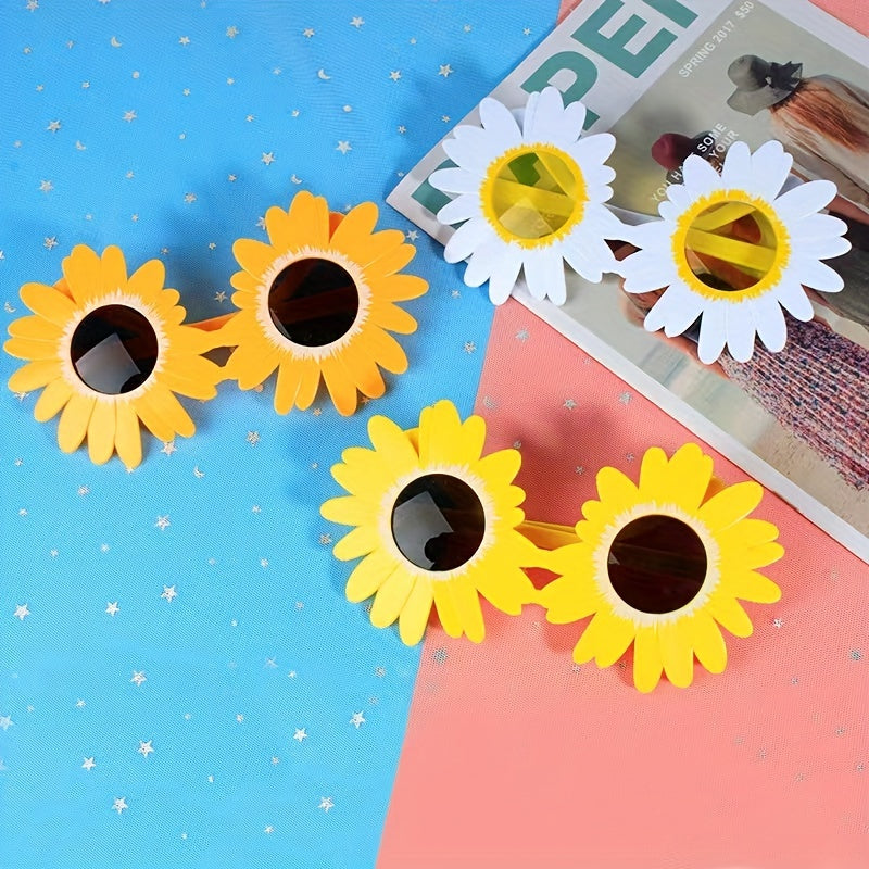 Hawaiian Flower Sunglasses Funny Party Glasses Novelty Fancy Summer Favors
