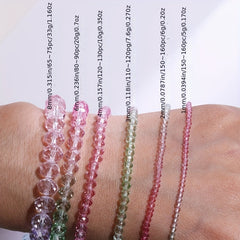 3mm 8mm Grey Crystal Beads for DIY Jewelry