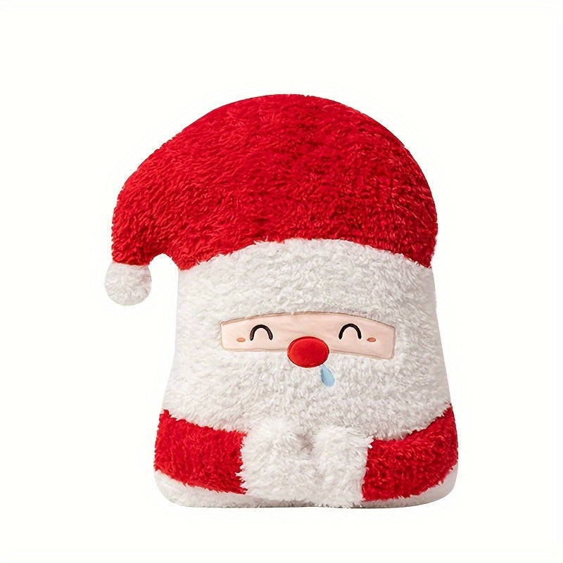 Christmas Plush Toys Santa & Reindeer Throw Pillow Scarves
