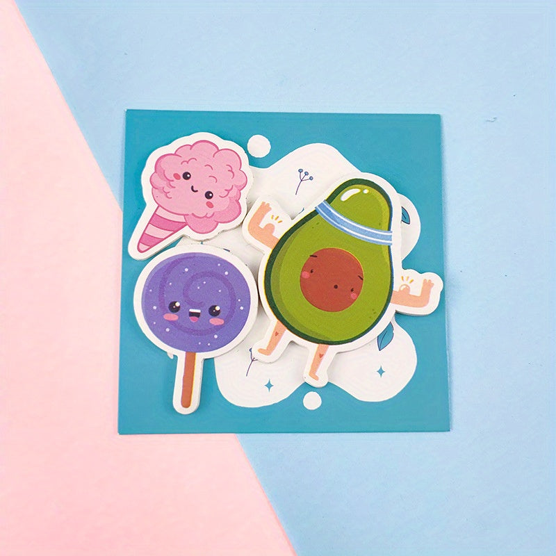 Cartoon Shape Message Stickers - 60 Pieces