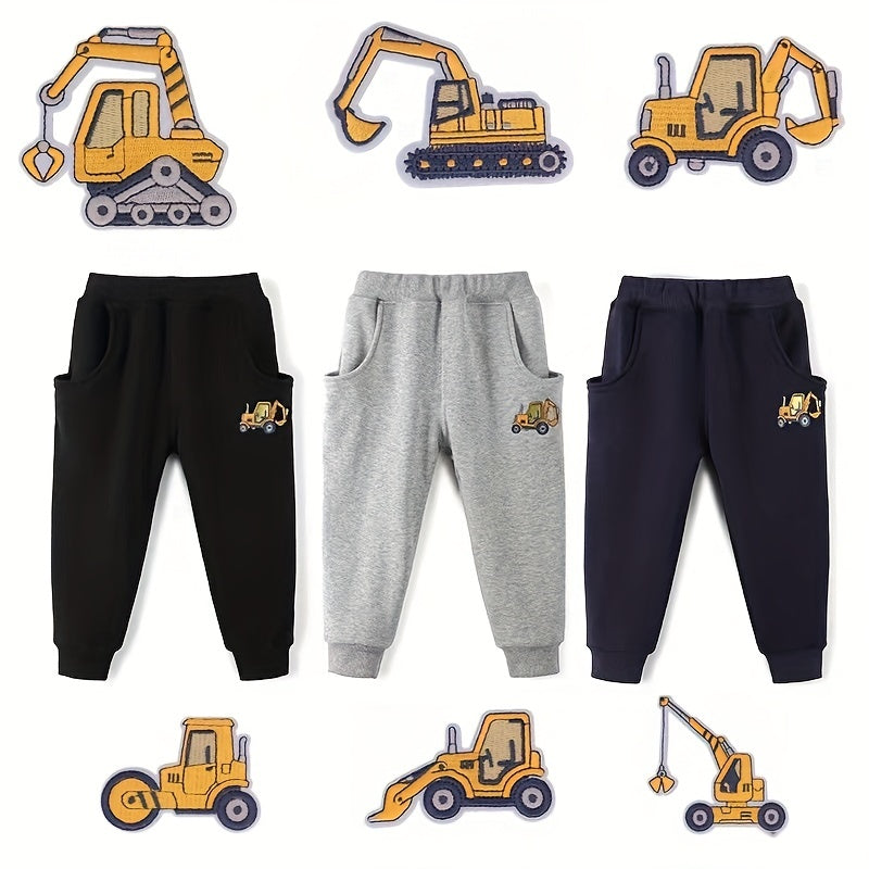 7pcs Engineering Vehicles Patches for Boys