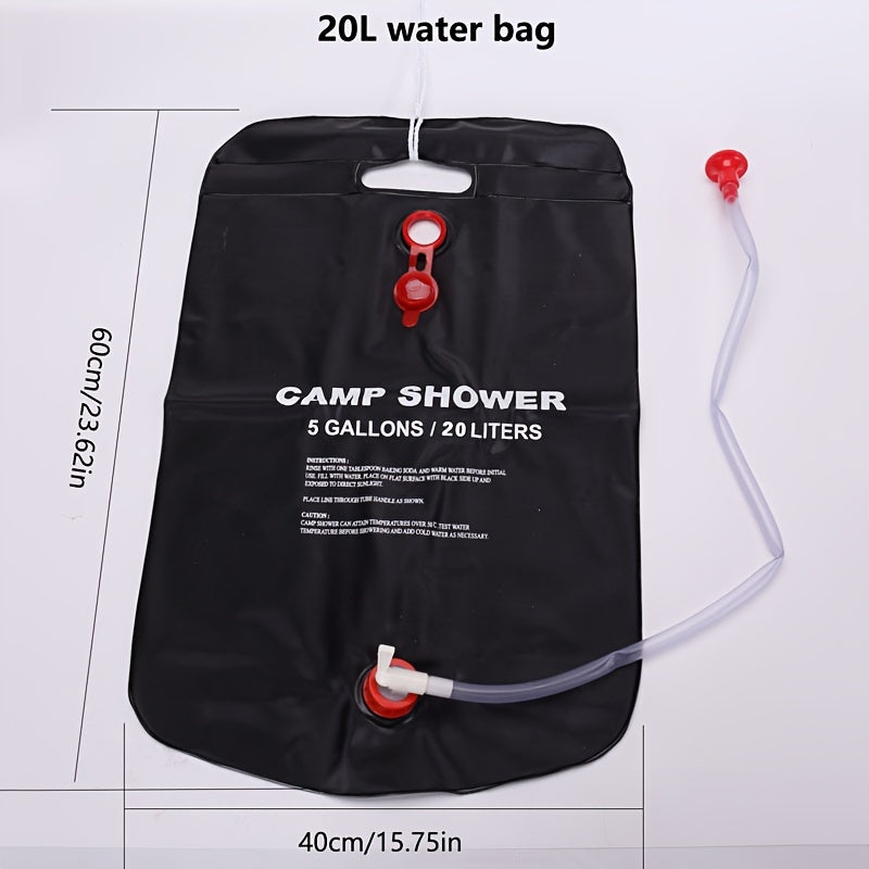 1pc Camping Bathing Bag Outdoor Folding Water Bag Shower Bag