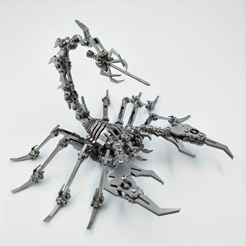 MOKR Scorpion King 3D Metal Jigsaw Puzzle DIY Educational Toy Animal Silver