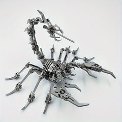MOKR Scorpion King 3D Metal Jigsaw Puzzle DIY Educational Toy Animal Silver