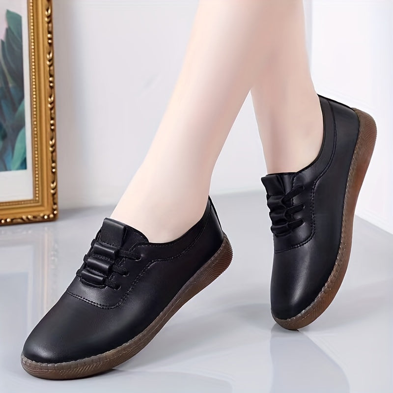 Women's Casual Lace Up Oxfords Low Top Shoes
