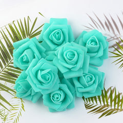 10 Foam Rose Flower Heads for DIY Wedding Bouquets & Celebrations