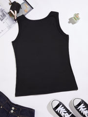 Solid Slim Tank Top Summer Sleeveless Top Women