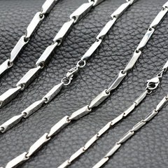 Men's Stainless Steel Arrow Bullet Chain Necklace