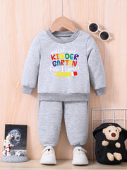 Baby Letter Print Outfit Long Sleeve Set