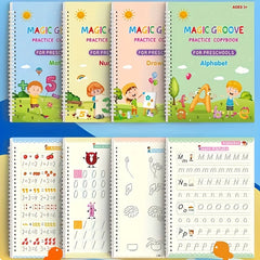 Children's Workbook Set with Pen, Refills, Holder, Copybook, Practice Book