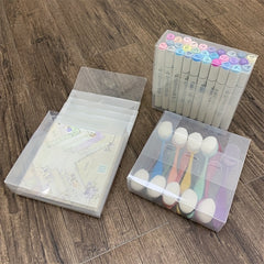 16x16cm Transparent Storage Boxes for Craft Supplies