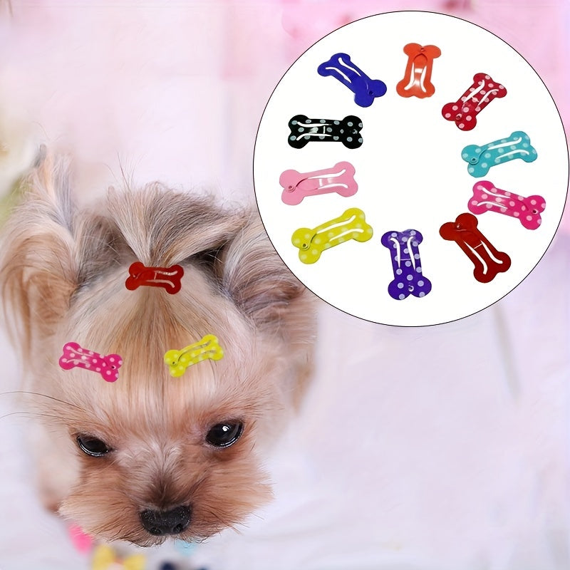 Pet Hair Clips - 10 Pack for Puppy or Kitten Grooming