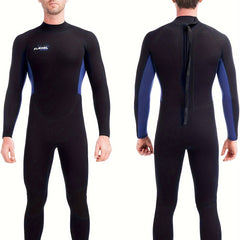 FLEXEL Men's 3mm Skinny Fit Long Sleeve Wetsuit Sun Protection