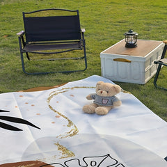 Vintage Leaf Printed Mat Waterproof Portable Foldable Picnic Mat