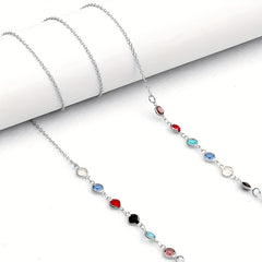 Crystal Glasses Chain Stylish Lanyard Strap Face Covering Accessory