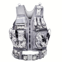 Outdoor Camouflage Tactical Vest - Breathable & Adjustable for Combat Games