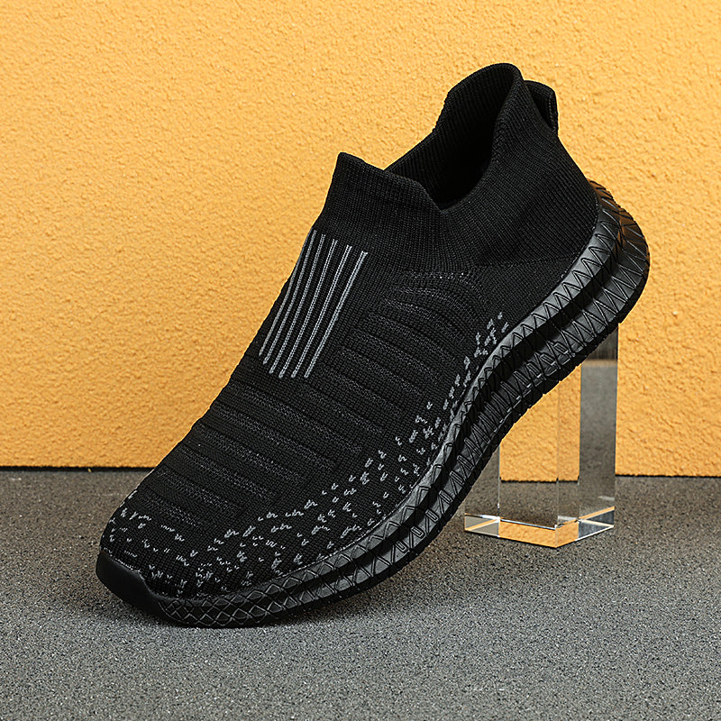 Men's Lightweight Knit Running Shoes Outdoor Walking Sneakers