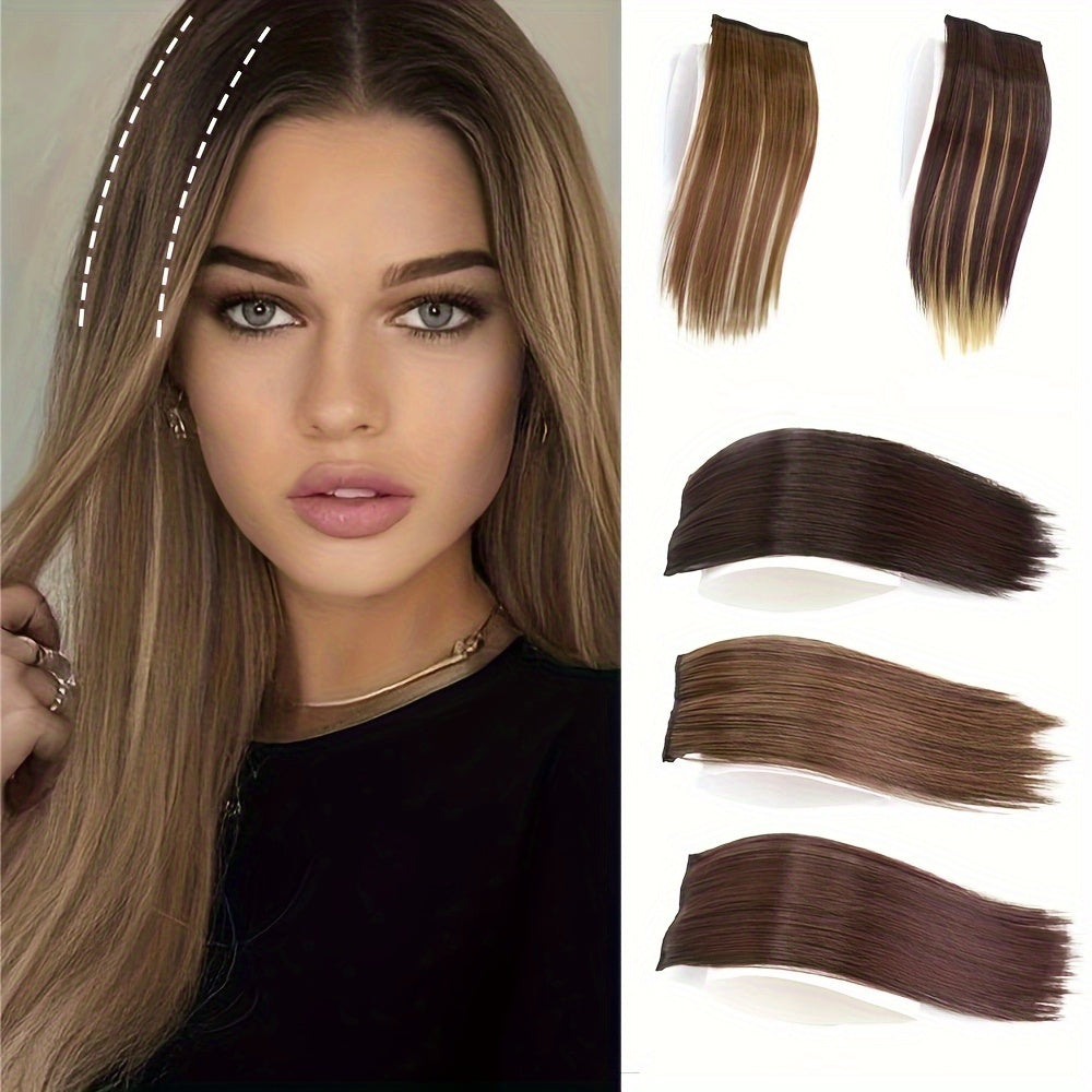 Invisible Clip In Hair Pad Straight Hair Extensions