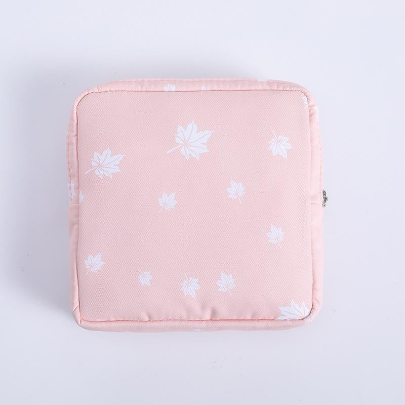Portable Sanitary Napkin Storage Bag Mini Zipper Coin Purse