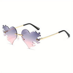 Heart Shape Sunglasses UV Protection Sunglasses For Travel