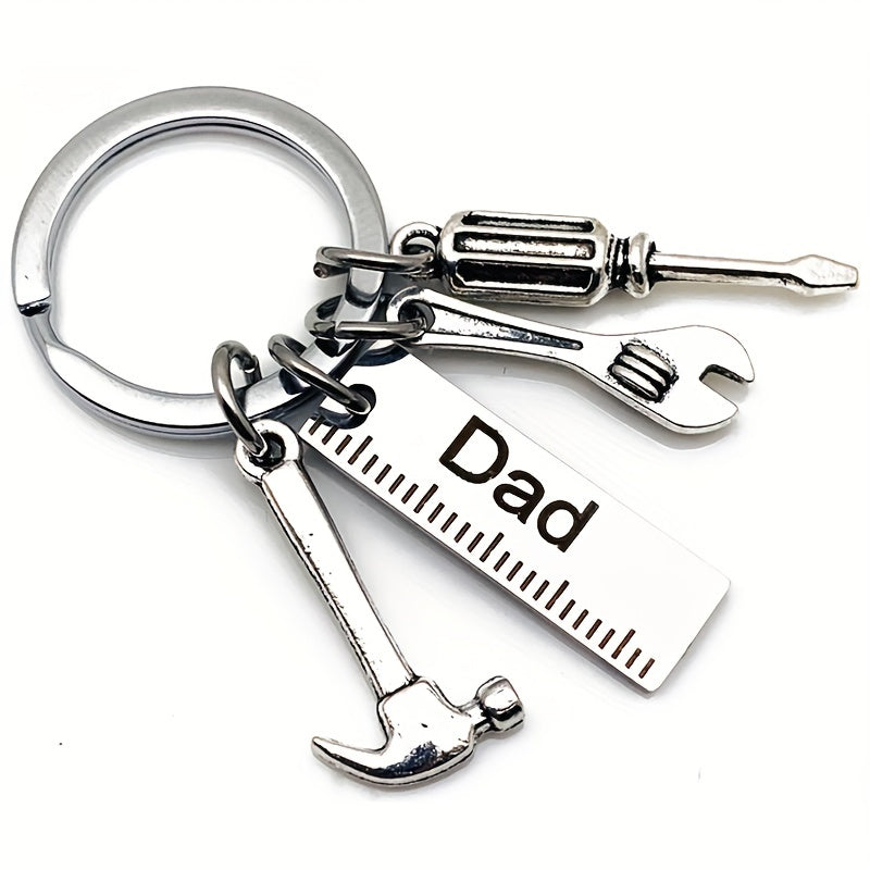 Stainless Steel Keyring Hammer Screwdriver Wrench Keychain Gift