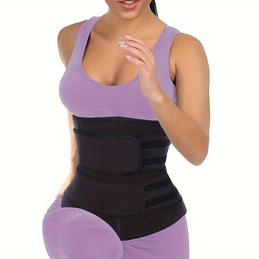 Zipper Waist Trainer Tummy Wrap Compression Women's Shapewear