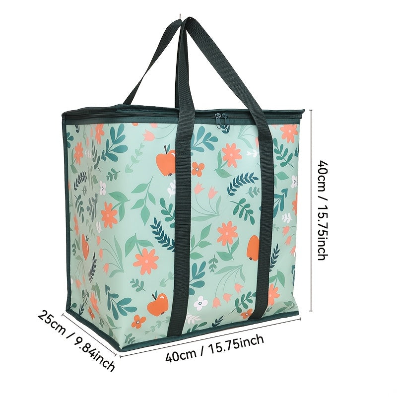 Large Capacity Insulated Cooler Bag Waterproof Reusable Foldable