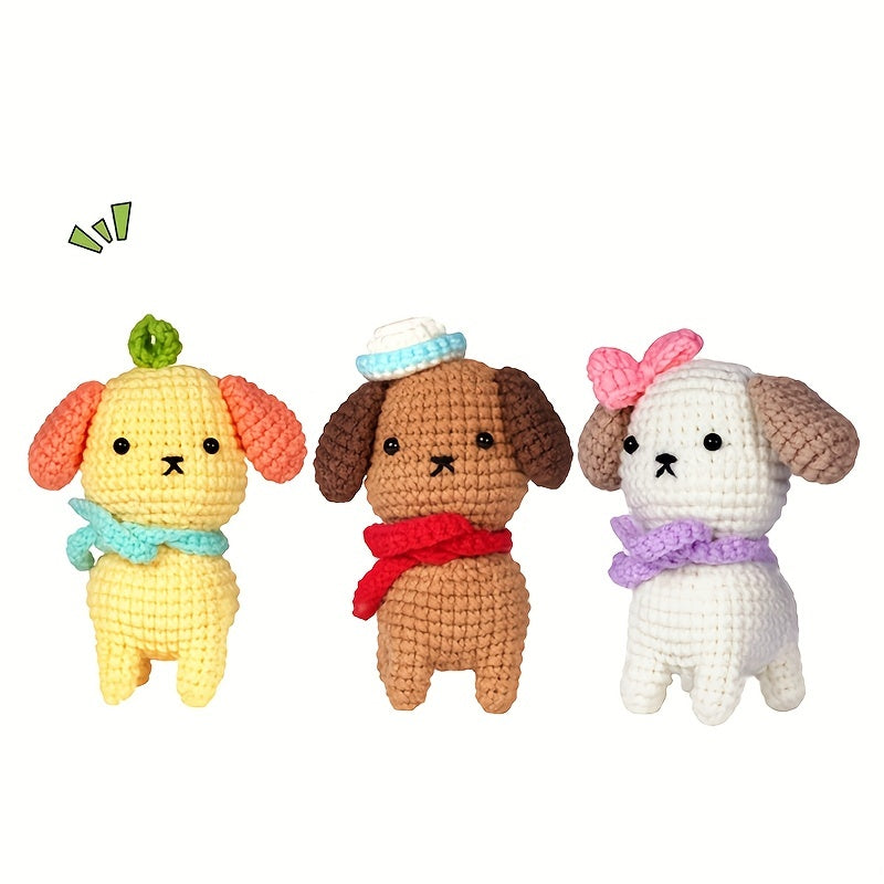 DIY Crochet Puppy Kit with English Instruction Book