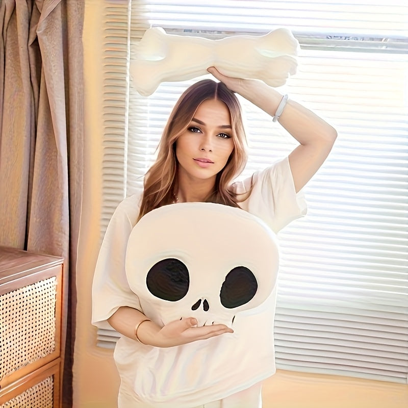 Halloween Skull Plush Pillow Decoration Sofa Cushion