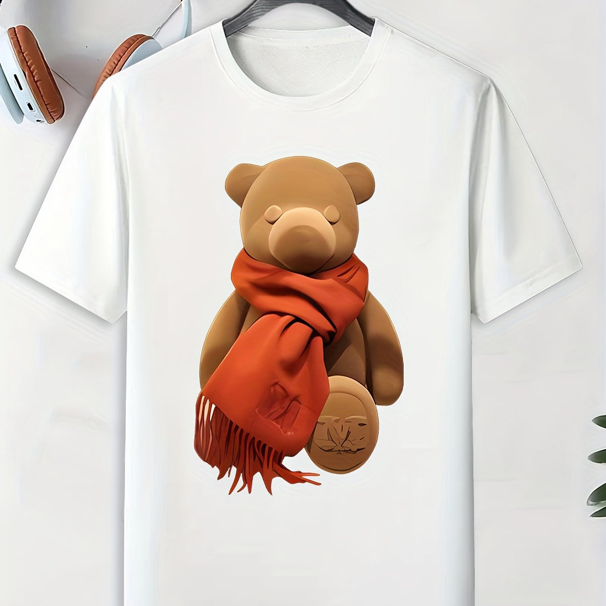 Men's Teddy Bear Pattern Active Tee