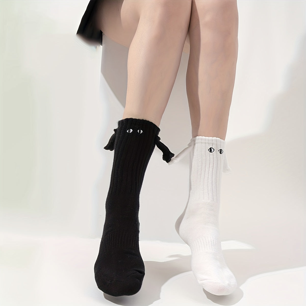 Creative Funny Socks with Magnetic Hand Dolls