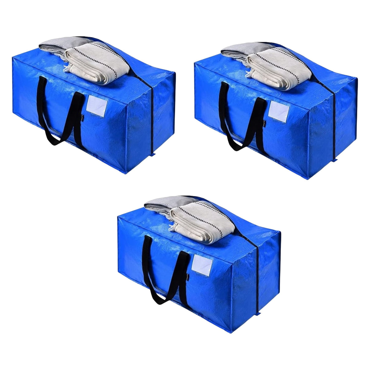 3pcs Extra Large Moving Bags - Heavy Duty Storage Container