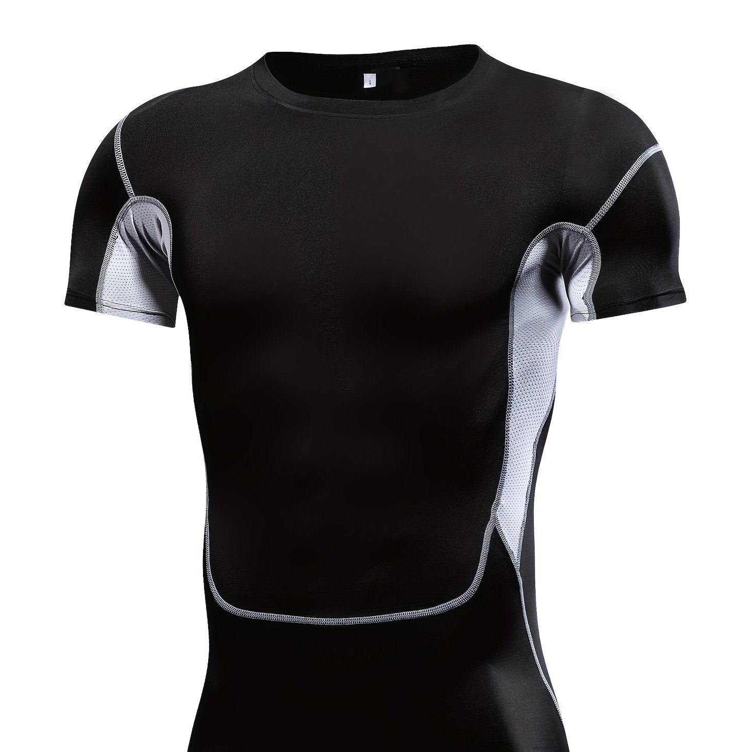 Men's High Elastic Quick-dry Mesh Sports T Shirt
