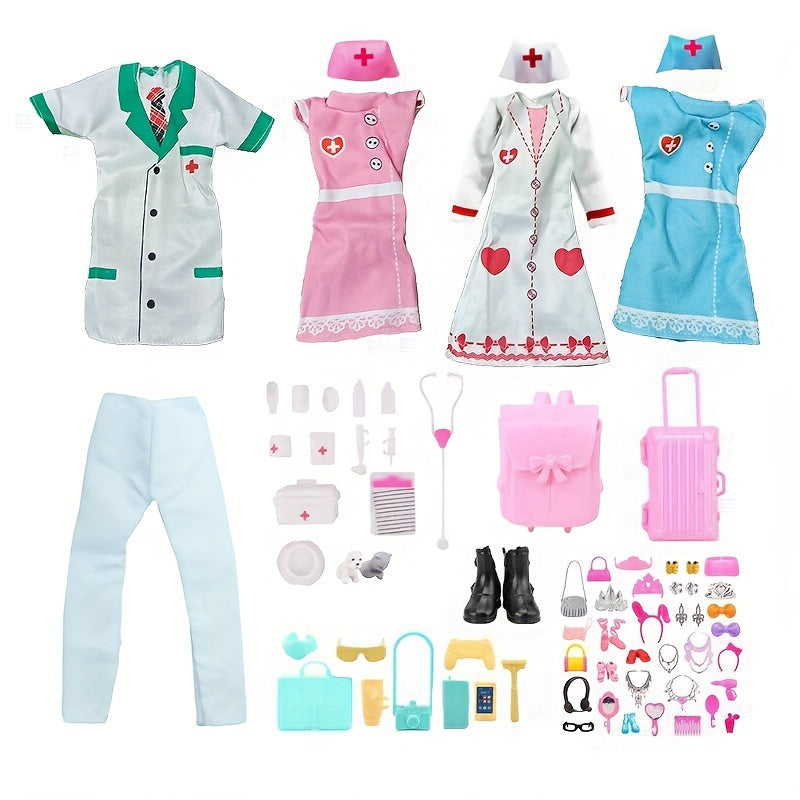 Doll Doctor Costume Accessories Set for 11.5-inch Dolls